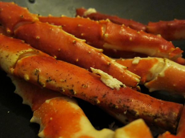 Kongsfjord king crab hot from the pan
